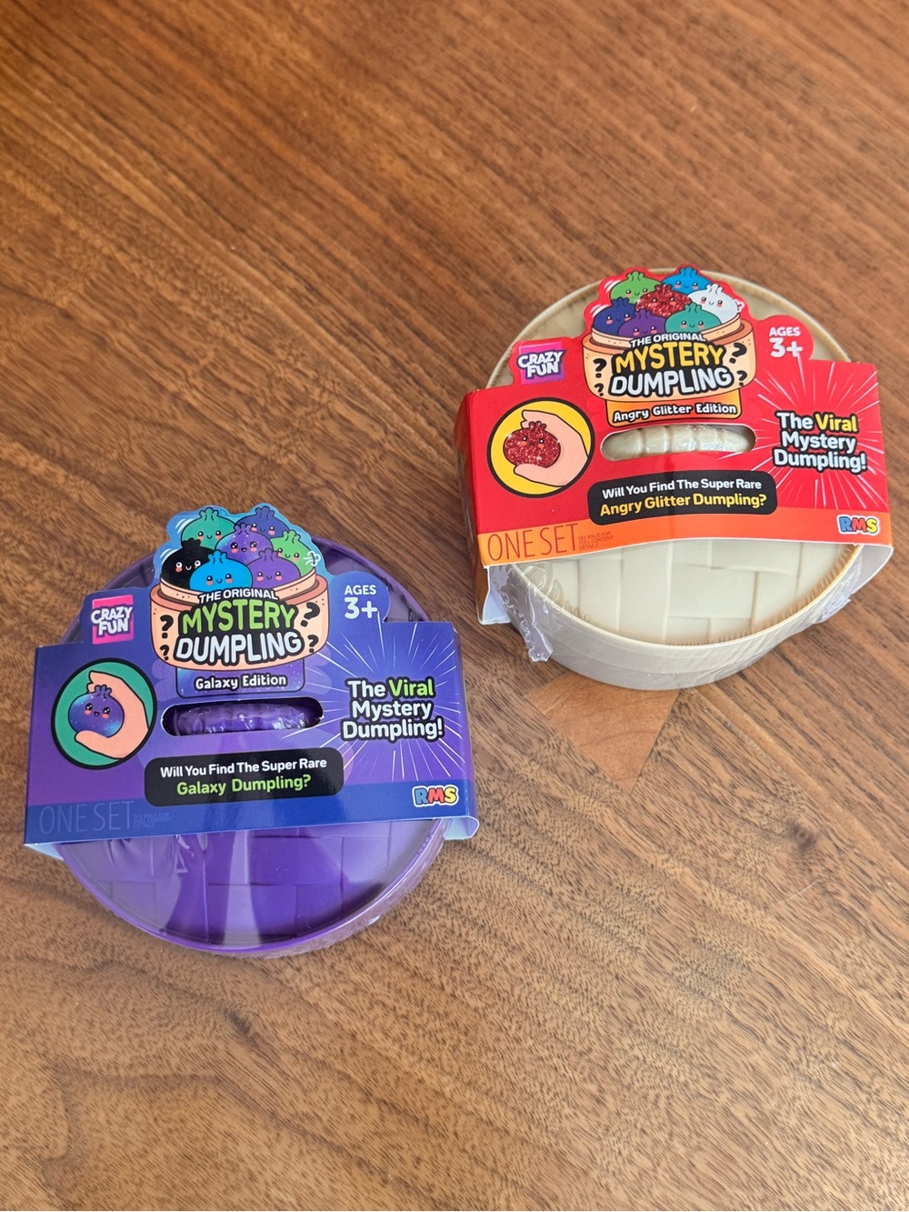 Viral Mystery Dumpling Bundle of 2  Galaxy + Angry Glitter Edition RMS Sealed
